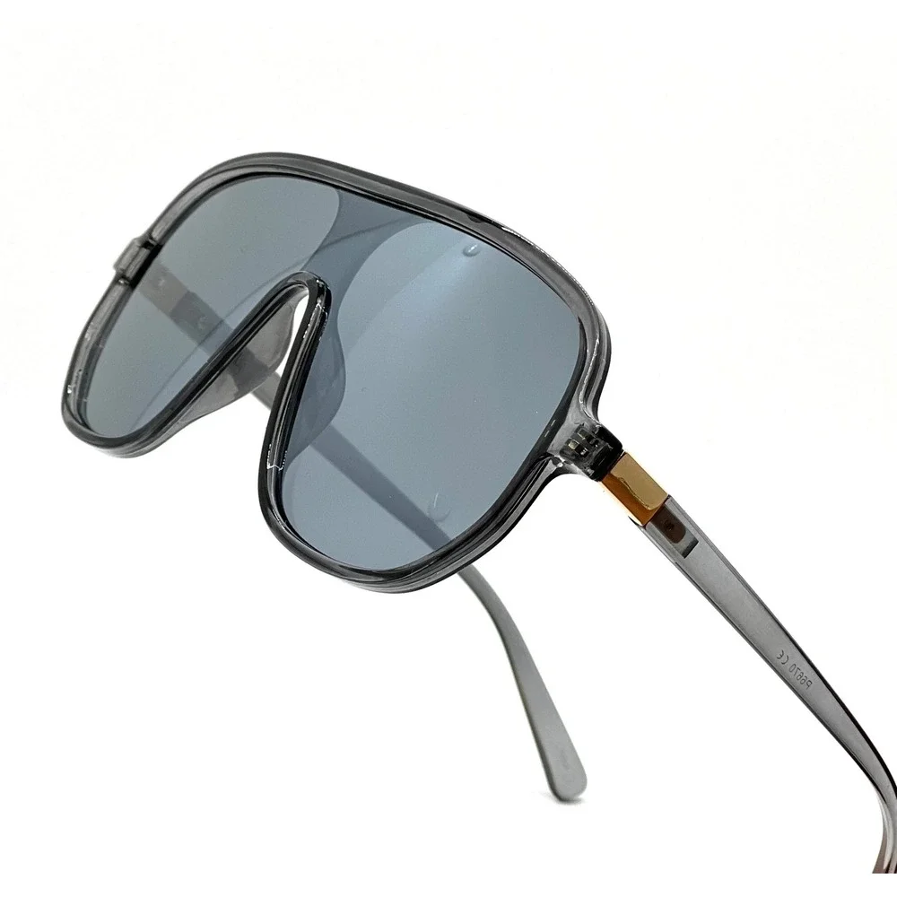 Mens‎ Designer Sunglasses Gray Frame Gray Lens Fashion Statement Gafas Humbres